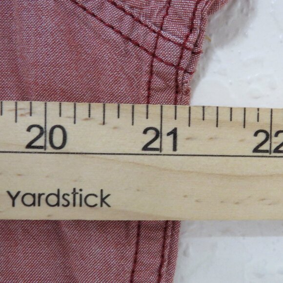 Levi's* Men's Short Sleeve Snap Down Curved Hem Double Pocket Shirt~ Size Large - Picture 8 of 11